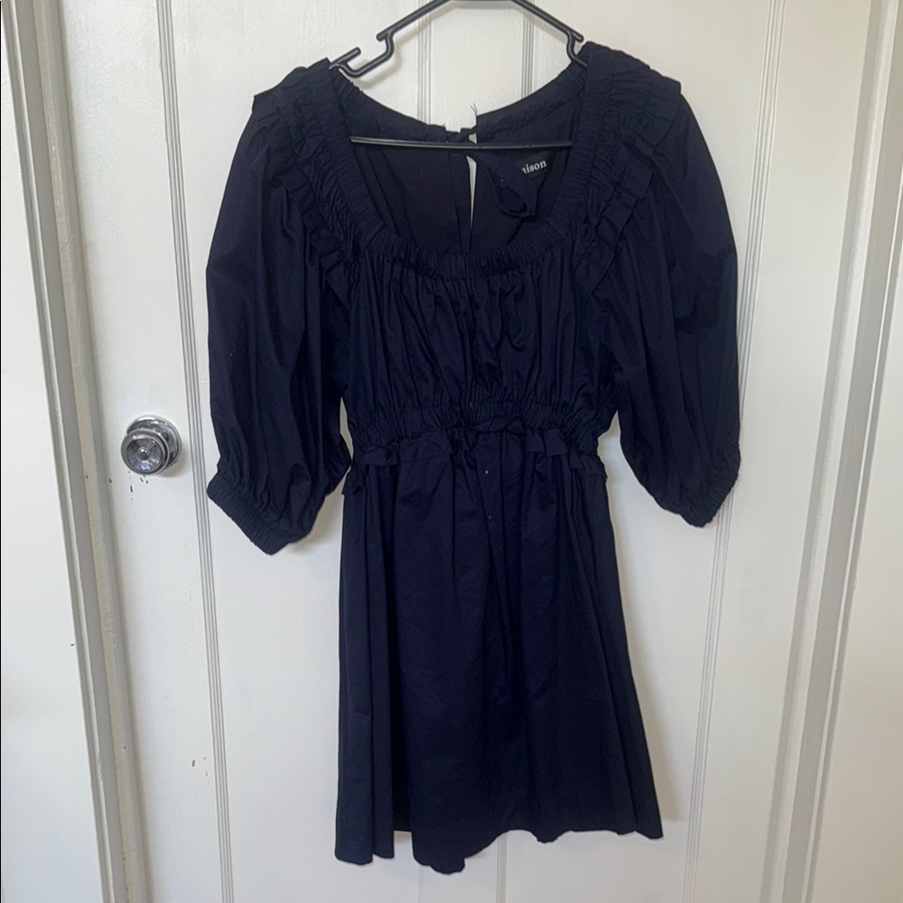 Black Puff Sleeve Dress